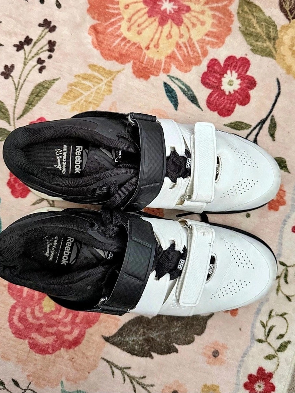 Reebok Legacy Lifter Weightlifting Shoes White Black US 10